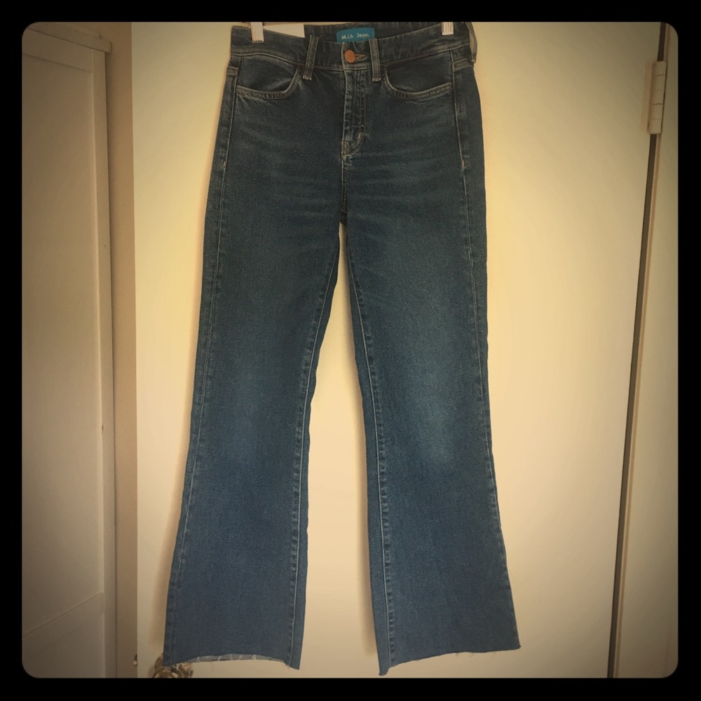 MiH Lou Jeans. High Rise Cropped Bell.
